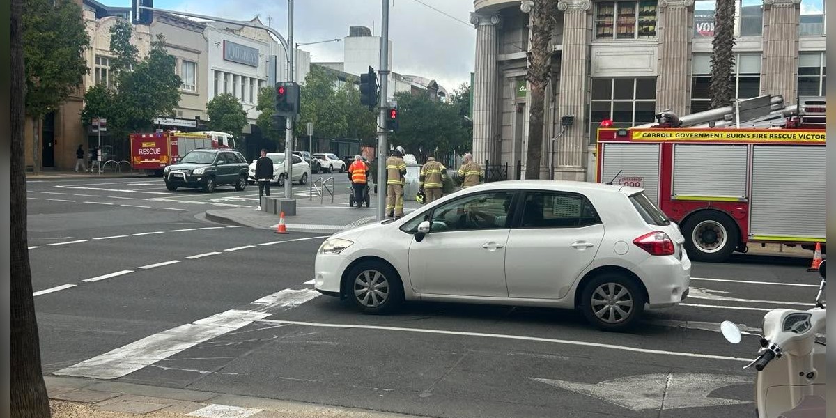 Crews fight blaze at Moorabool Street business
